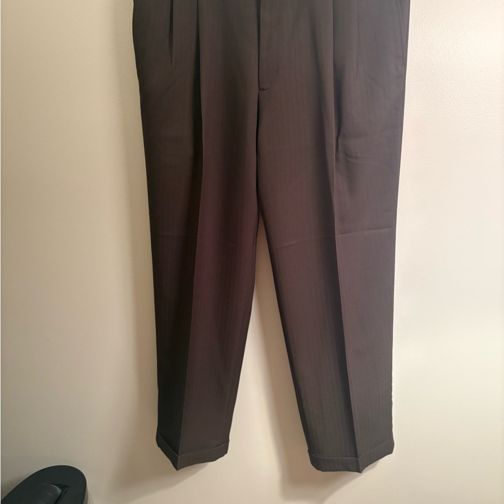 Men’s Haggar Brown Dress Pants Classic Style Size 36x31